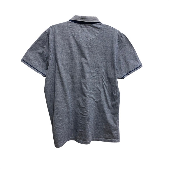 Ted Baker London Men's Blue Heathered Short Sleeve Polo Shirt Size S - Picture 2 of 8